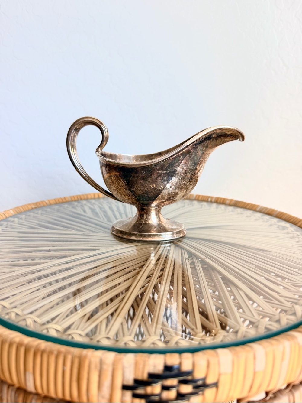 Vintage Elkington & Co. Silver Plated Gravy Boat
